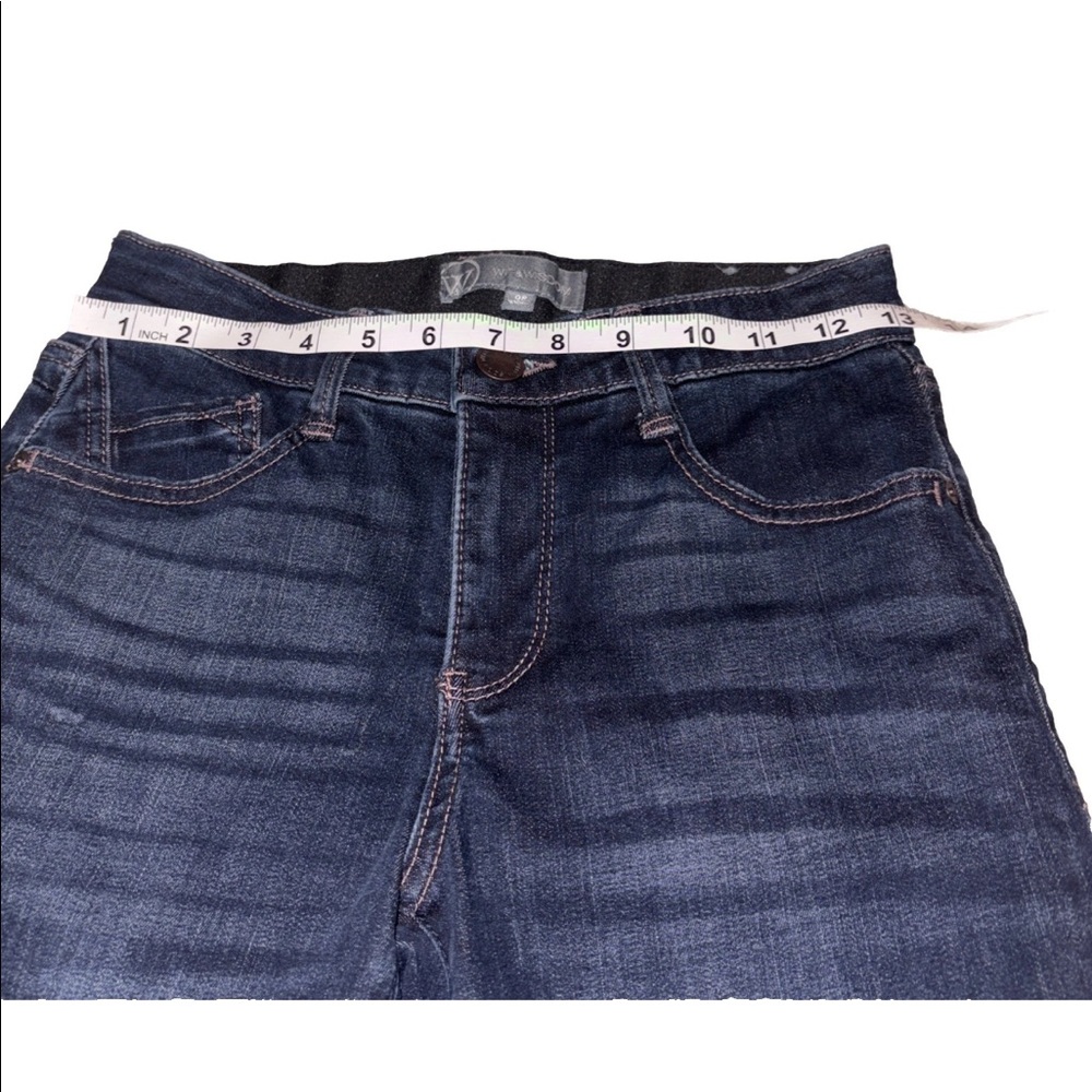Wit & Wisdom Charlotte Mid Rise Skinny Raw Hem Women’s Jeans Size 0P NWT - Picture 10 of 11